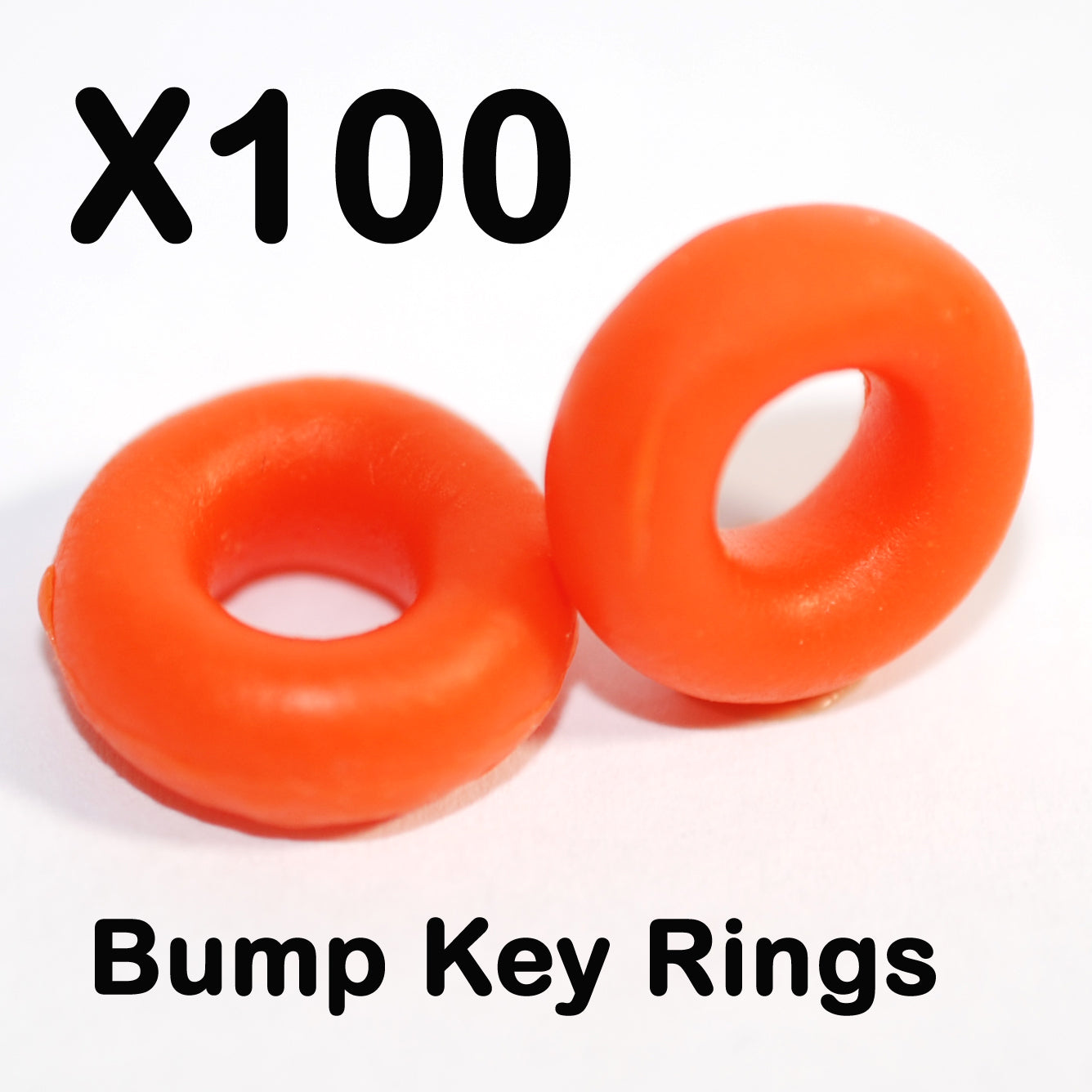 Latex Bump Key Rings (100 pack)