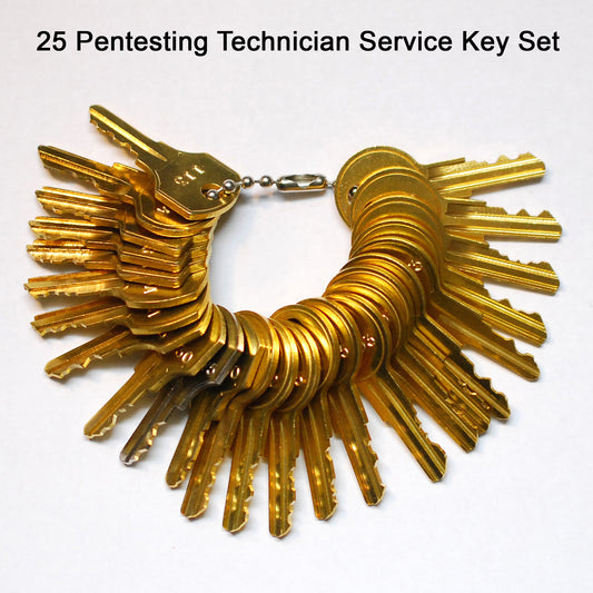 25 Pentesting Technician Service Key Set ~ Pull Station Fire Alarm Control Panel