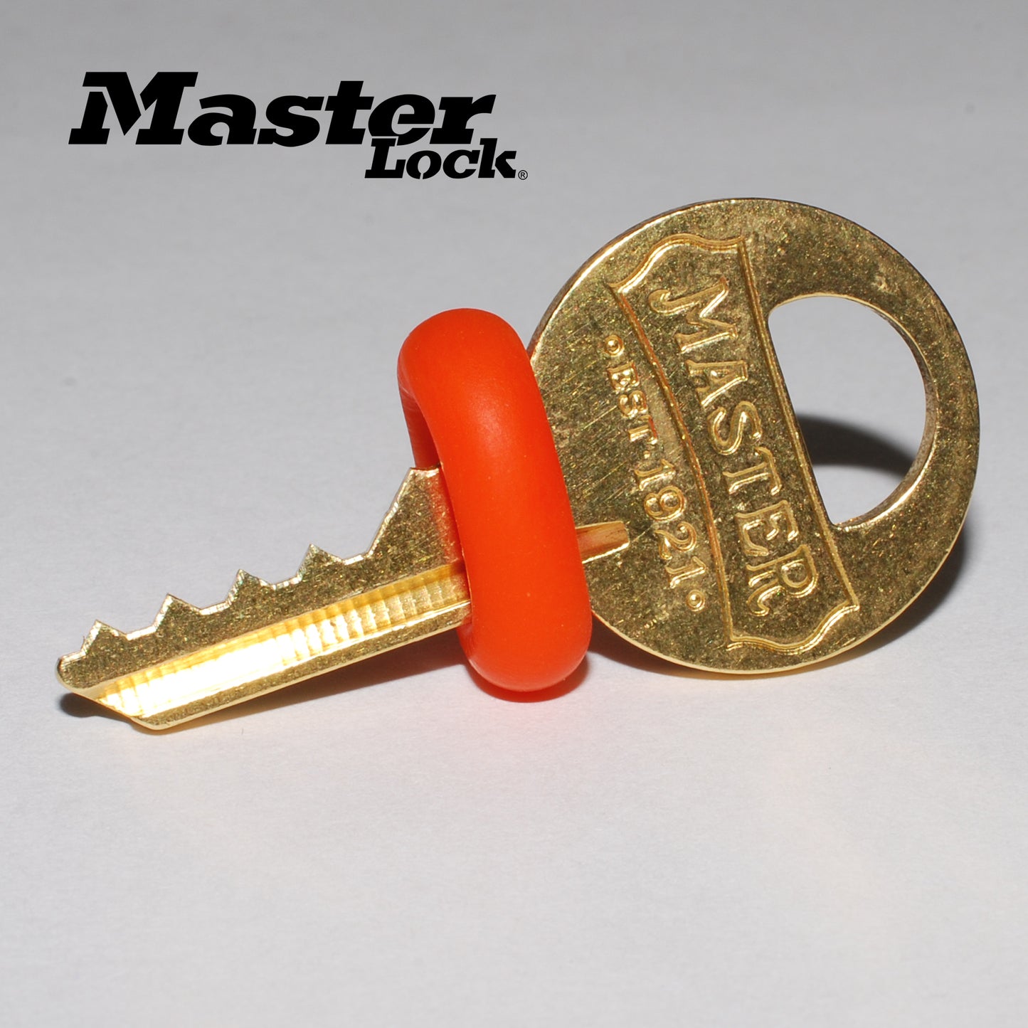 Master Padlock Original 1K, M1 Bump Key with Latex Ring