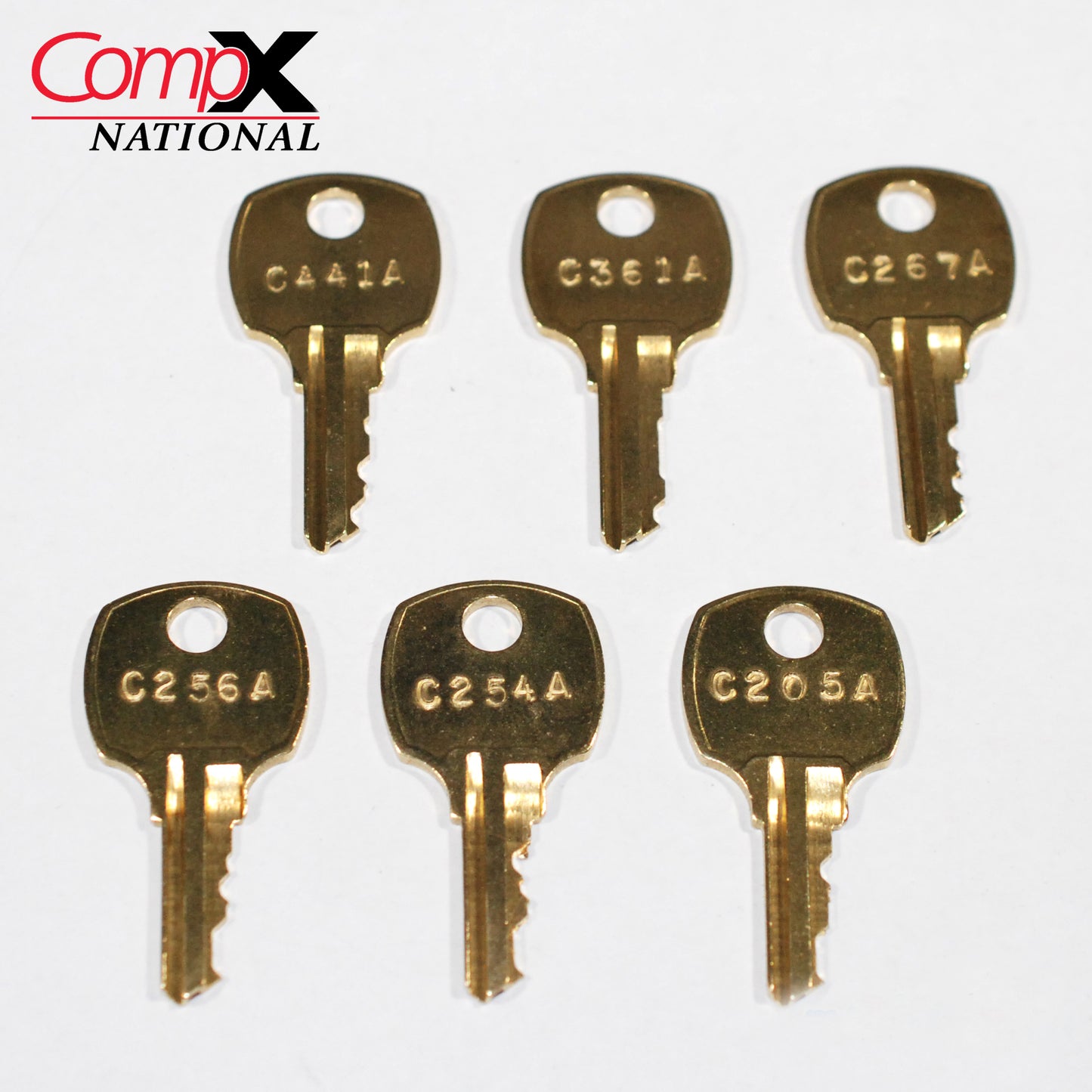 6 CompX Pentesting Key Set ~ C205A, C254A, C256A, C267A, C361A, C441A